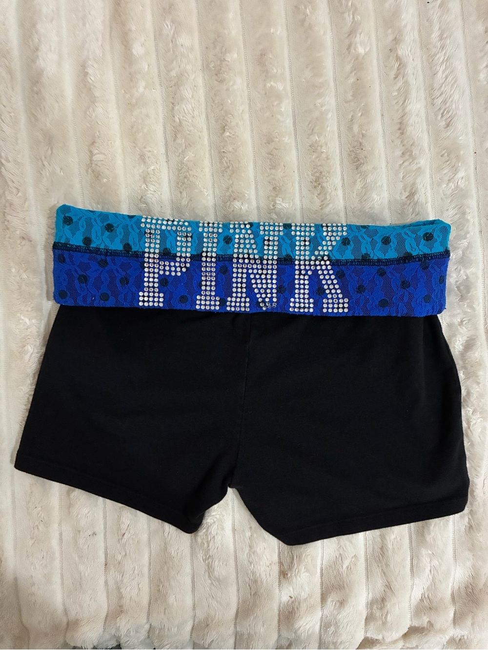 Victoria's Secret Pink y2k bling polka dot foldover shorts